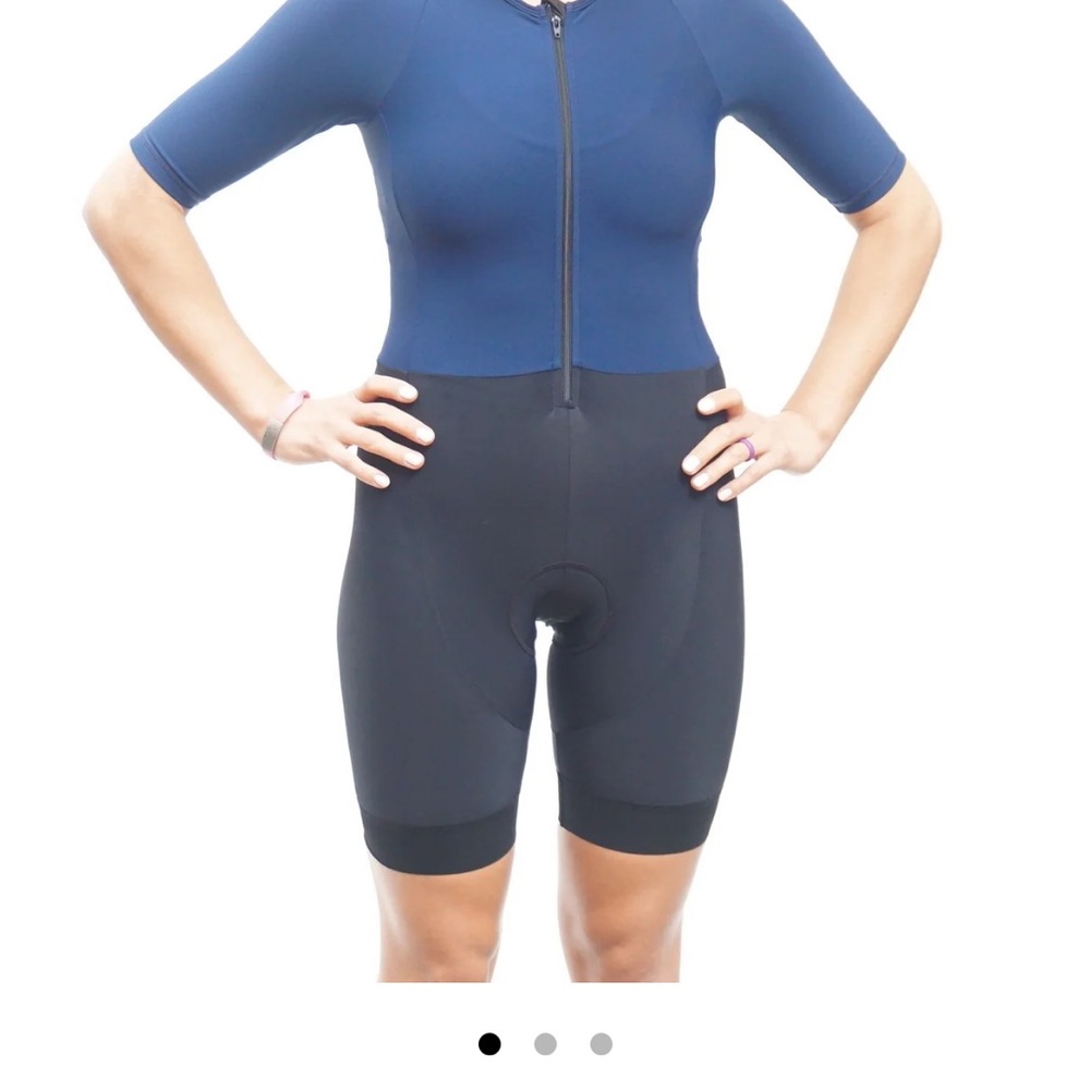 Black Bibs Navy Tri Suit